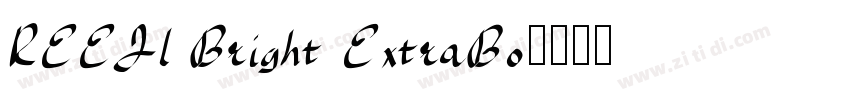 REEJl Bright ExtraBo字体转换